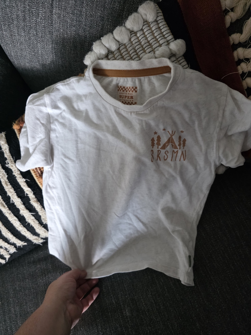 White SRSMN Graphic Short Sleeve Tee